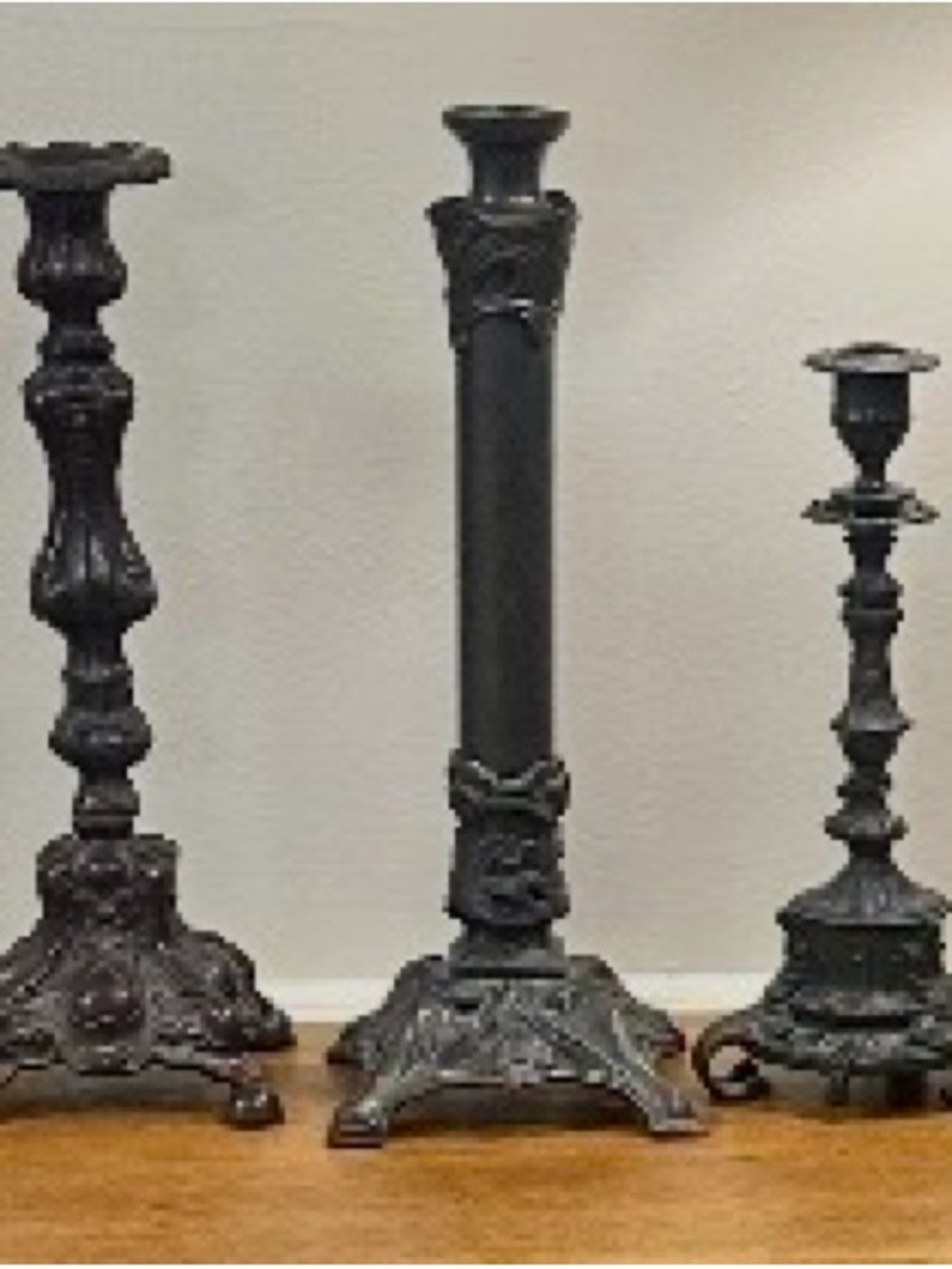 Iron candlesticks - gorgeous 
Perfect for any room
